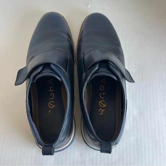 Cole Haan Mens Grand Evolution Monk Strap Oxford Deep Blue Leather Size 11 - Picture 5 of 15